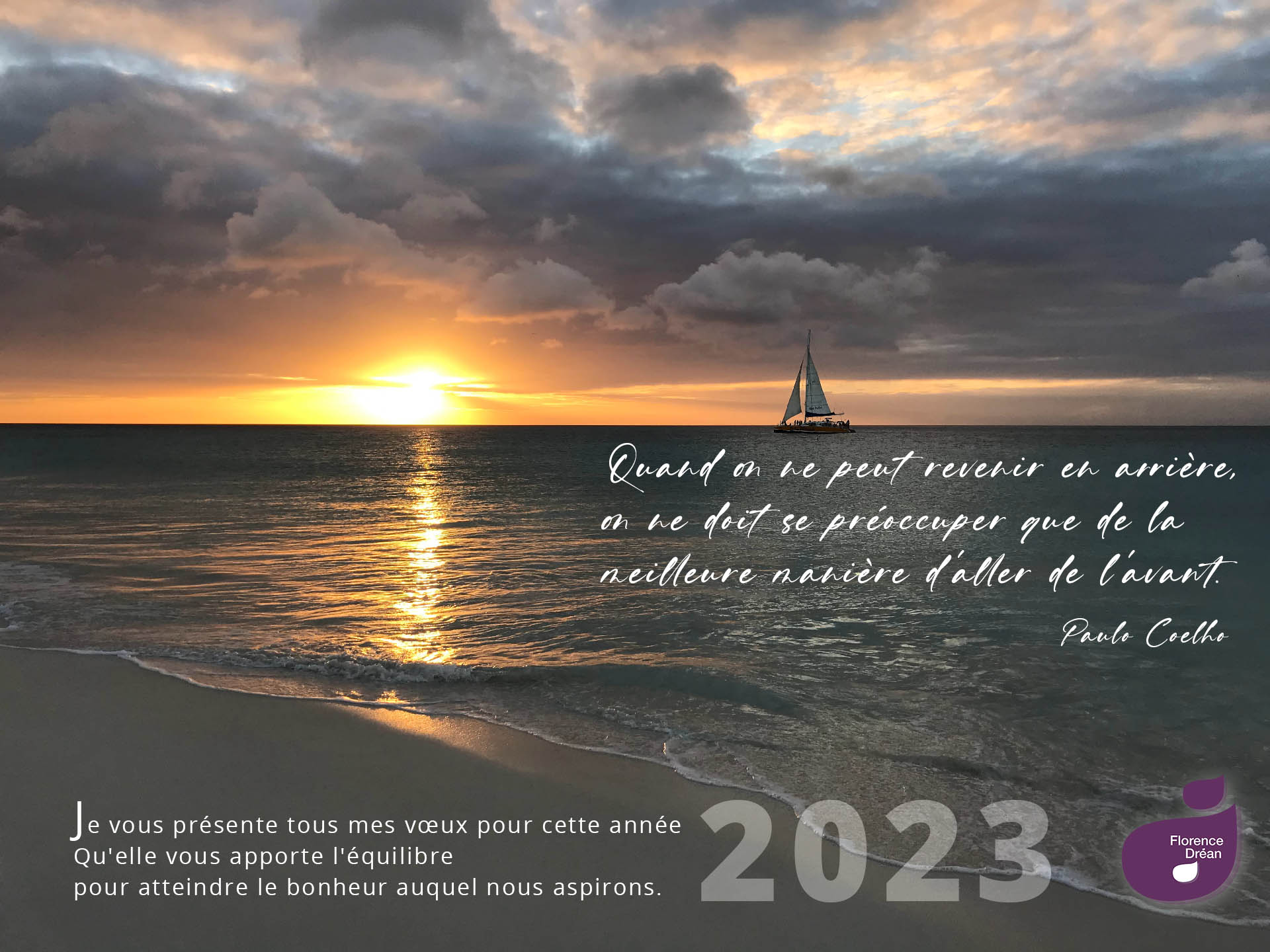 Carte de voeux 2023 Florence Drean-Naturopathe