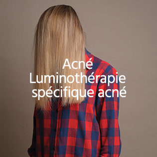 Acné<br />
Luminothérapie spécifique acné